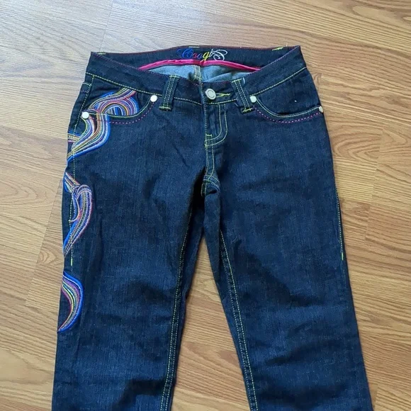 Y2K COOGI Boot Cut Jeans Size 3/4 in seam 33 and 1/2 - Picture 4 of 14